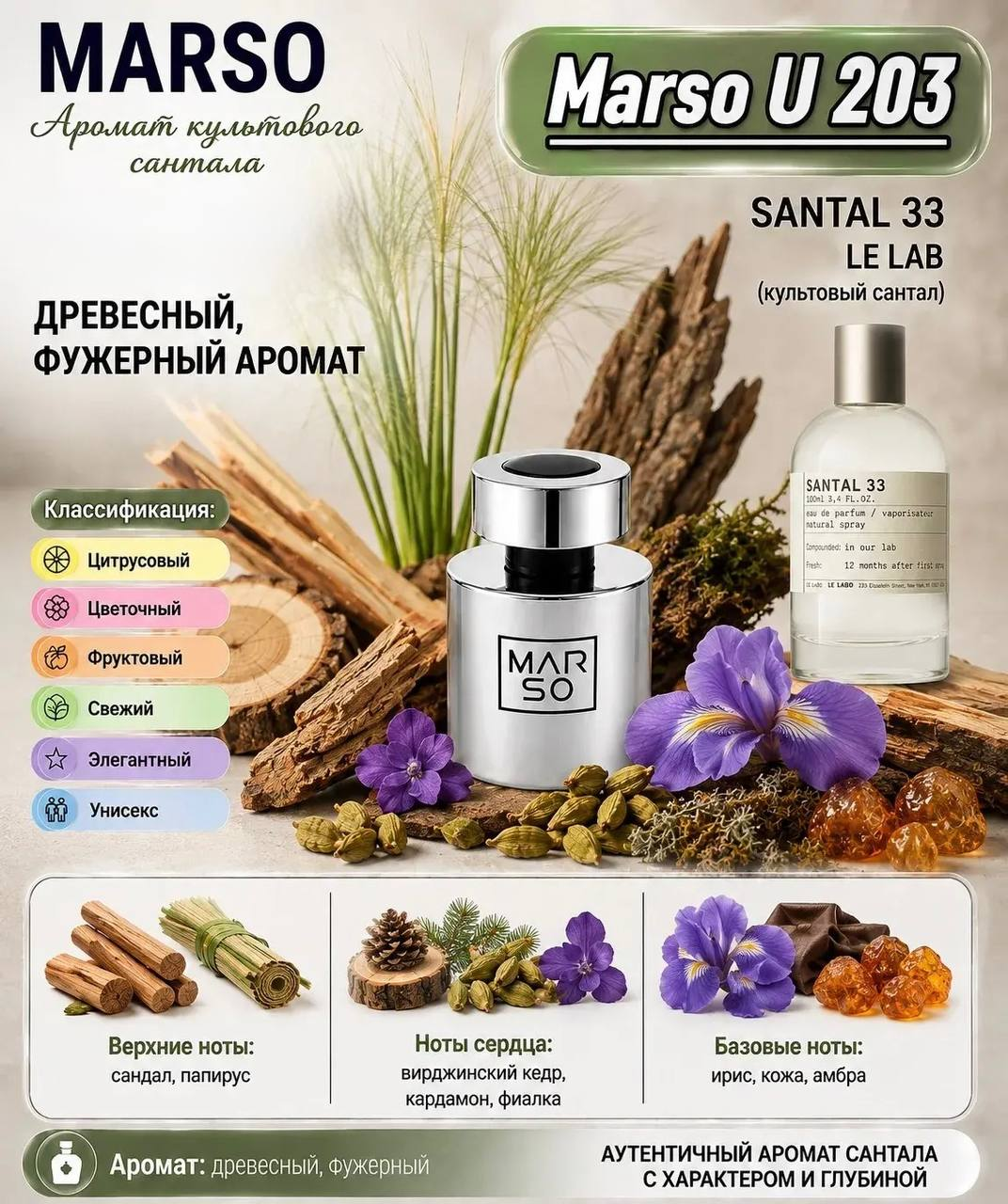 MARSO U 203 LE LABO SANTAL 33