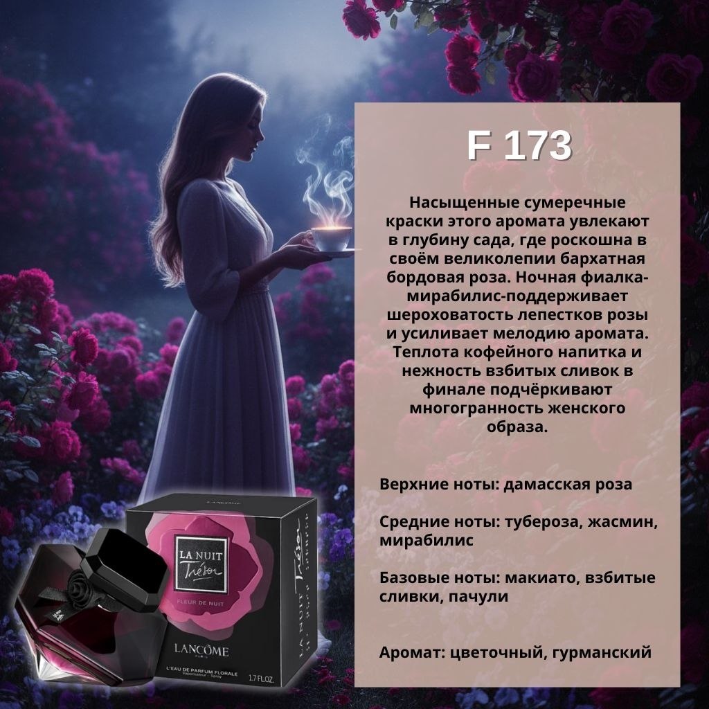 MARSO F-173 — La Nuit Trésor Fleur de Nuit